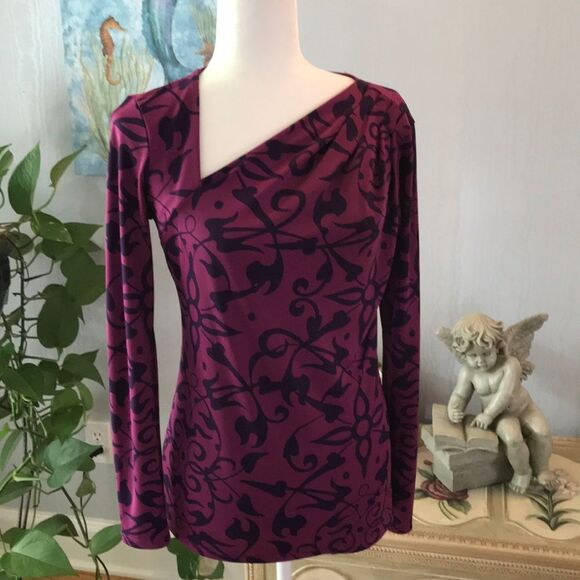 Narciso Rodriguez Top Asymmetrical Neckline Sz XS - Picture 2 of 10